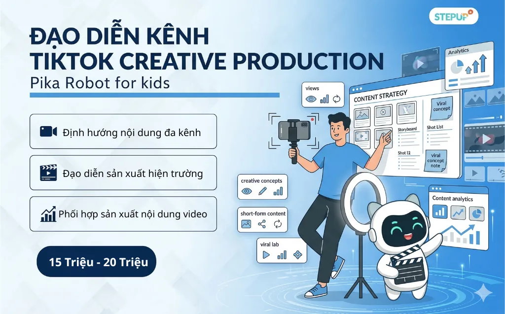 Ảnh tin tuyển dụng Đạo Diễn Kênh TikTok/ TikTok Creative Production – Edtech