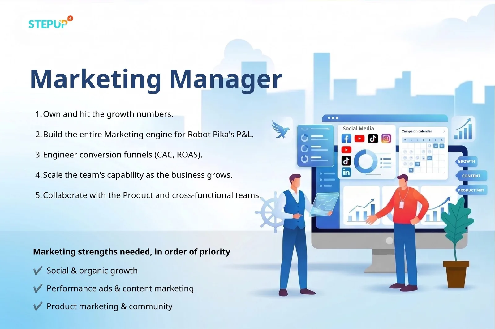 Ảnh tin tuyển dụng Marketing Manager/Trưởng phòng Marketing – Pika Robot|Edtech
