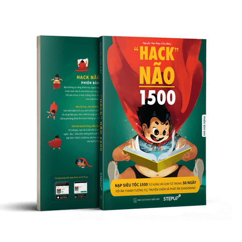 combo sách hack não 1500 từ tiếng anh