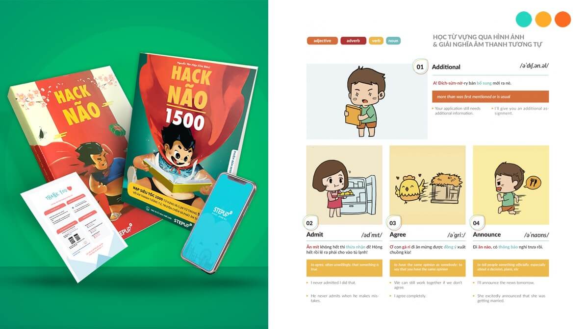 Sách Hack Não 1500 - Từ vựng đồ dùng trong nhà