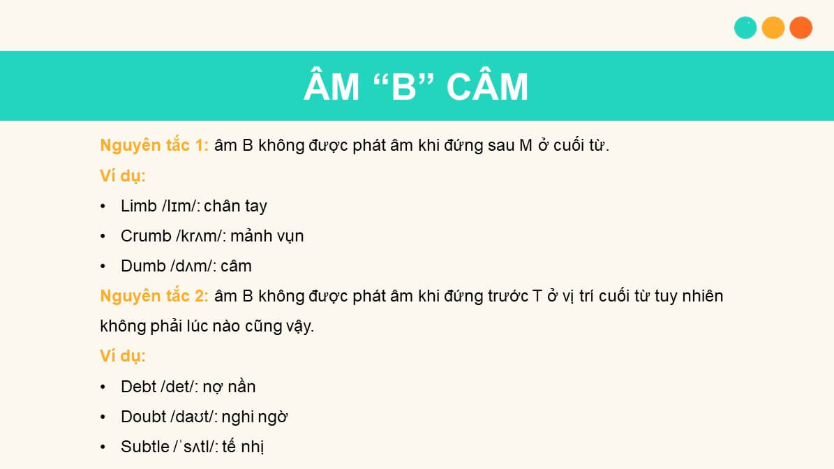 Âm câm trong tiếng Anh