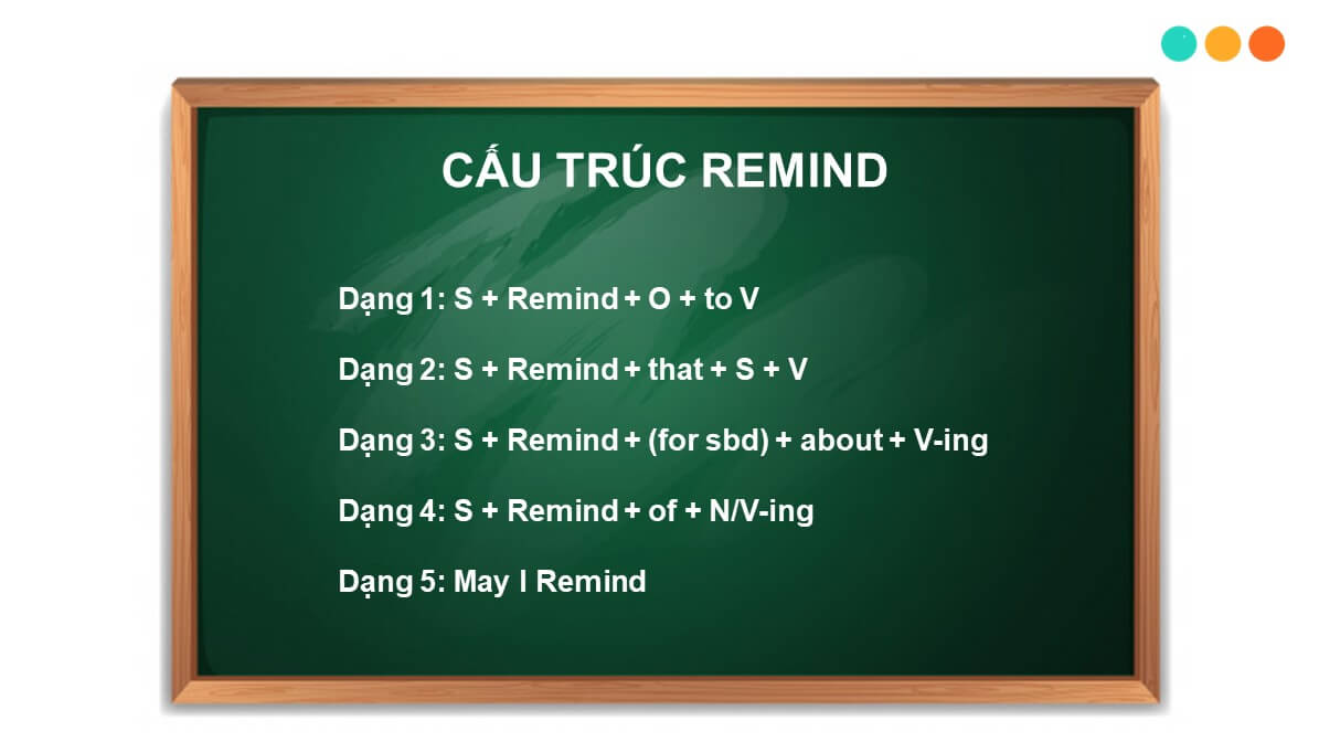 Cấu trúc remind