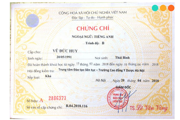 Chứng chỉ tiếng Anh A, B, C