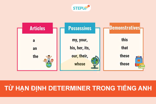 Từ hạn định determiner trong tiếng Anh