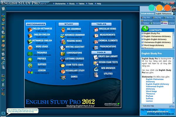phần mềm học tiếng Anh trên máy tính