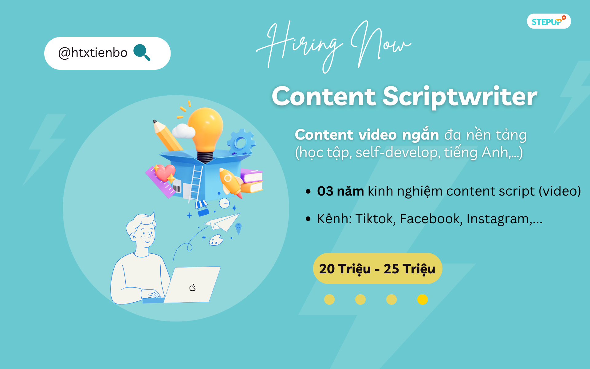 Senior Content Scriptwriter/TikTok Content - Step Up English