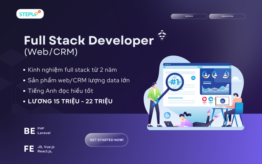 Full Stack Developer Web/CRM (PHP, Laravel, JS, Vuejs, Reactjs)