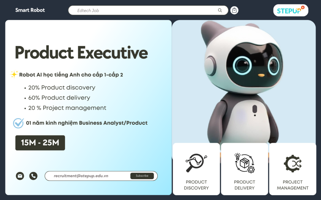 Product Executive/Junior Product Owner (Robot AI)