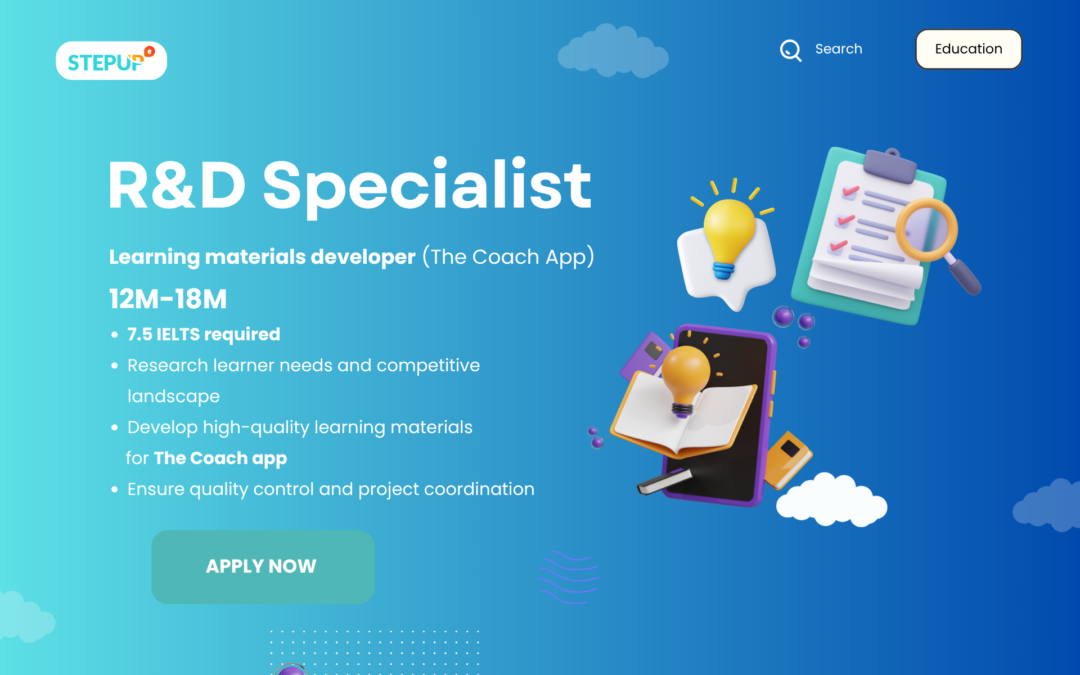R&D Specialist/Learning Materials Developer (English learning app)